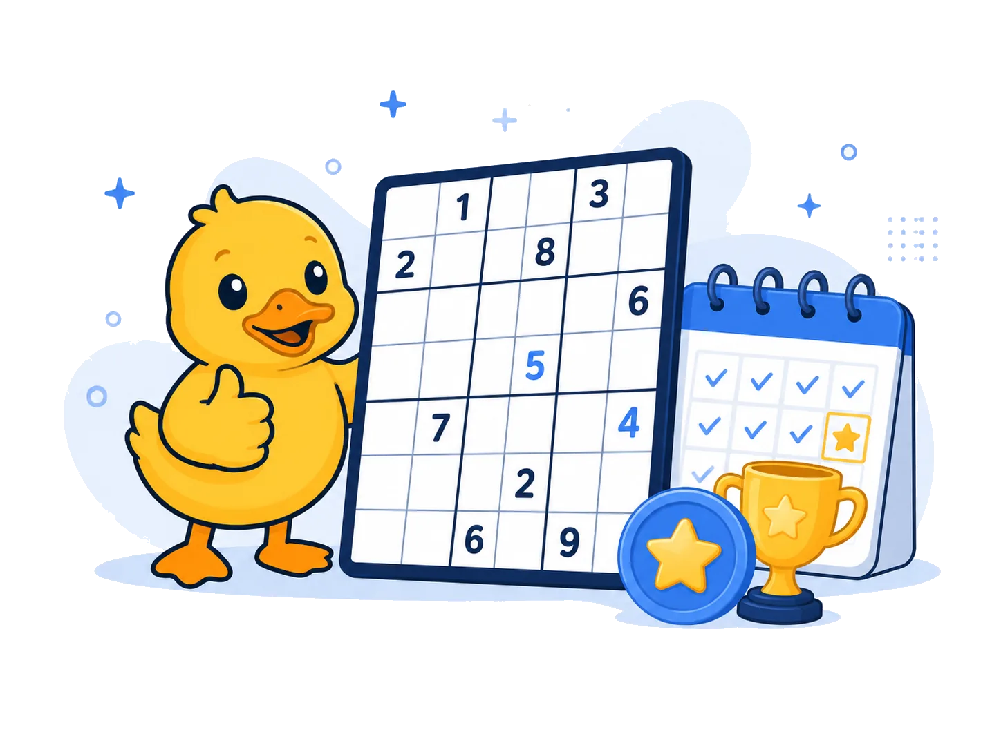 Sudoku Duck daily challenge illustration